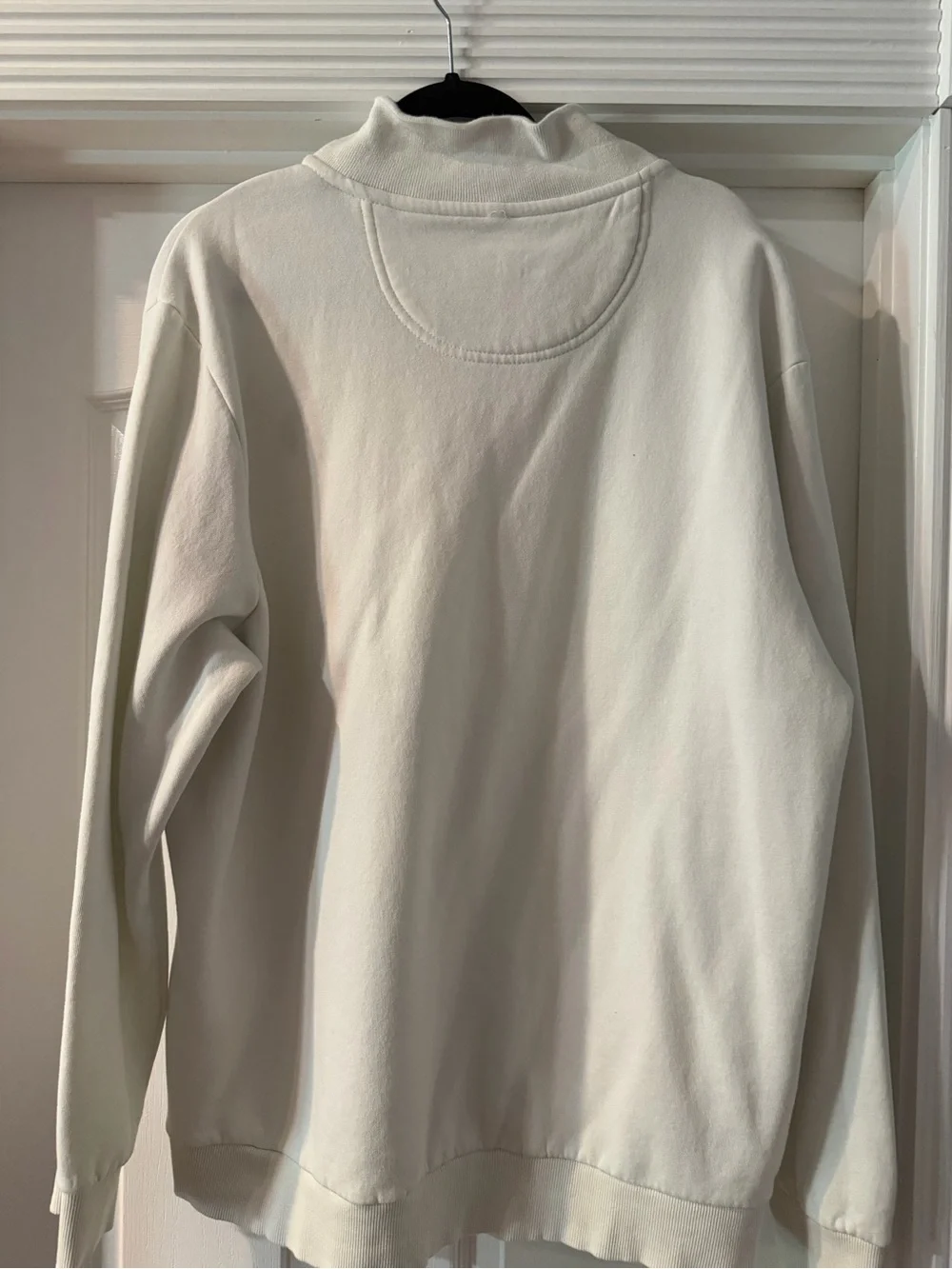 U.S. Polo Assn. Men's Cream Half-Zip Pullover Sweatshirt